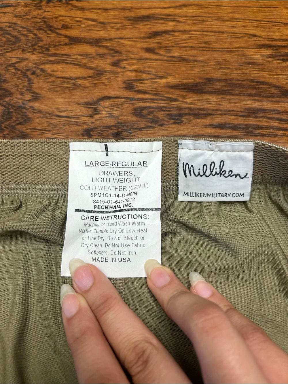 Milliken lightweight thermal